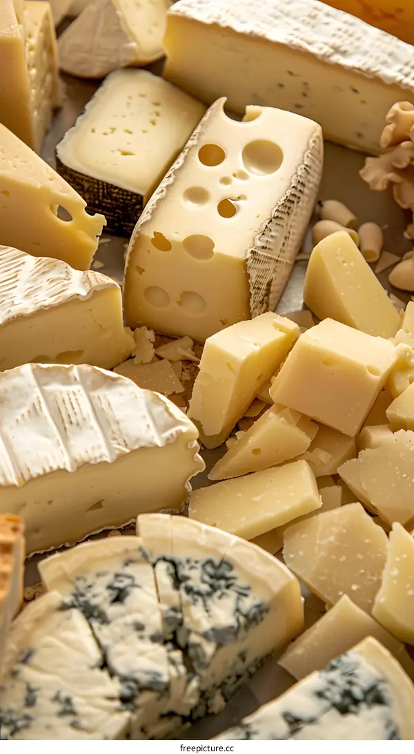 Variety of Cheese on a Plate