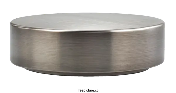 [Transparent Background PNG]Modern Brushed Metal Round Coffee Table
