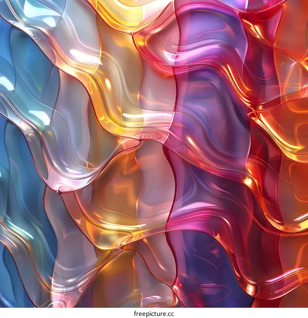 Abstract Colorful Wavy Background