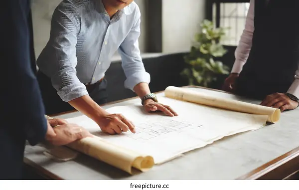 Business Collaboration on Architectural Plans