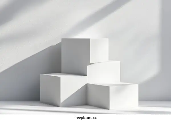 Modern Minimalist White Display Stand