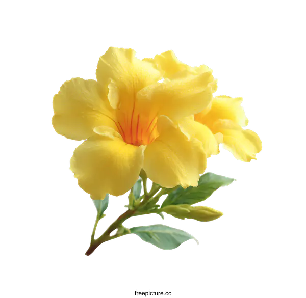 [Transparent Background PNG]Close-up of a Vibrant Yellow Flower