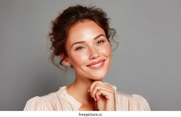 Beautiful Woman with a Radiant Smile Portrait