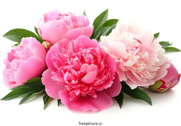 Beautiful Pink Peonies Bouquet Arrangement