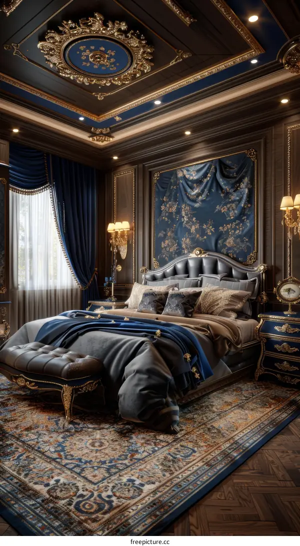 Luxury Bedroom Interior Design Illustration