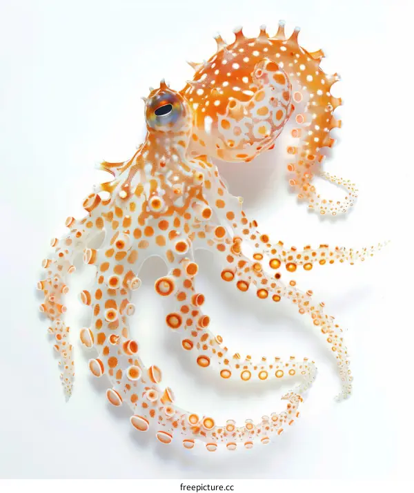 A beautiful image of a rare translucent octopus