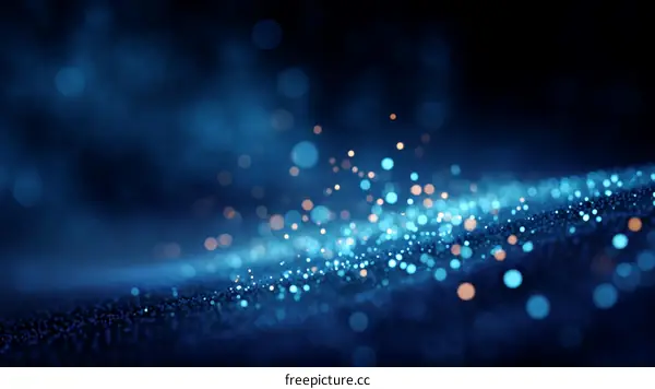 Abstract Blue Sparkle Background Design