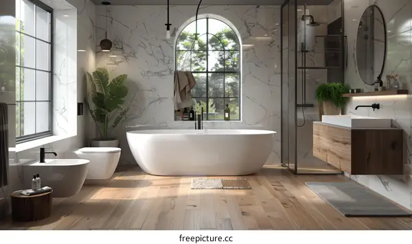 Modern Luxurious Bathroom Interior Design