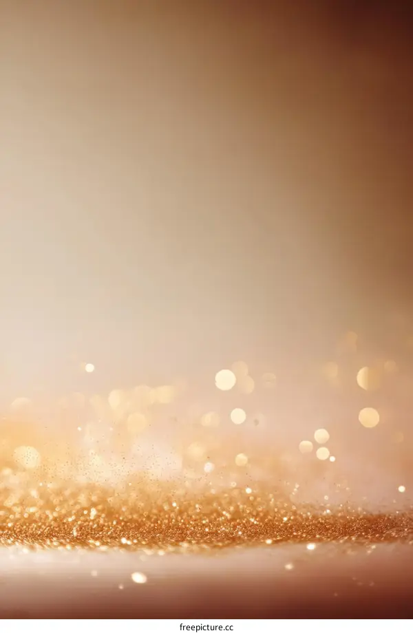 Golden Glitter Background for Holiday Celebrations