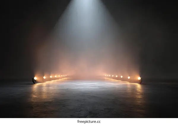 Spotlight Stage Performance Illustrtion