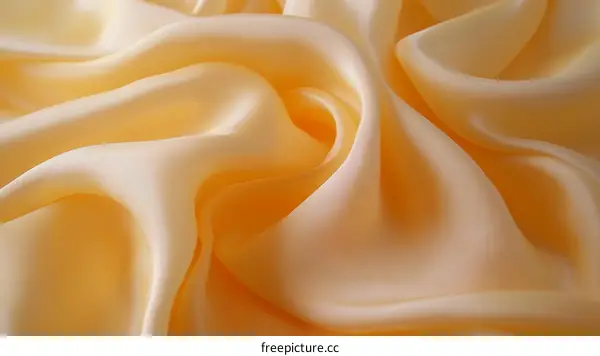 Closeup Peachy Satin Fabric Texture