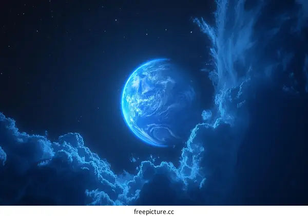 Blue Planet Earth from Space