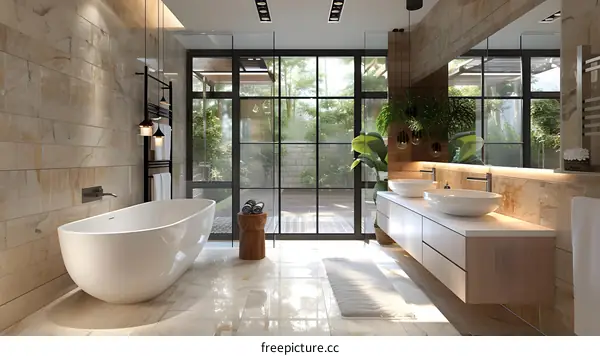 Modern and Minimalist Bathroom Design