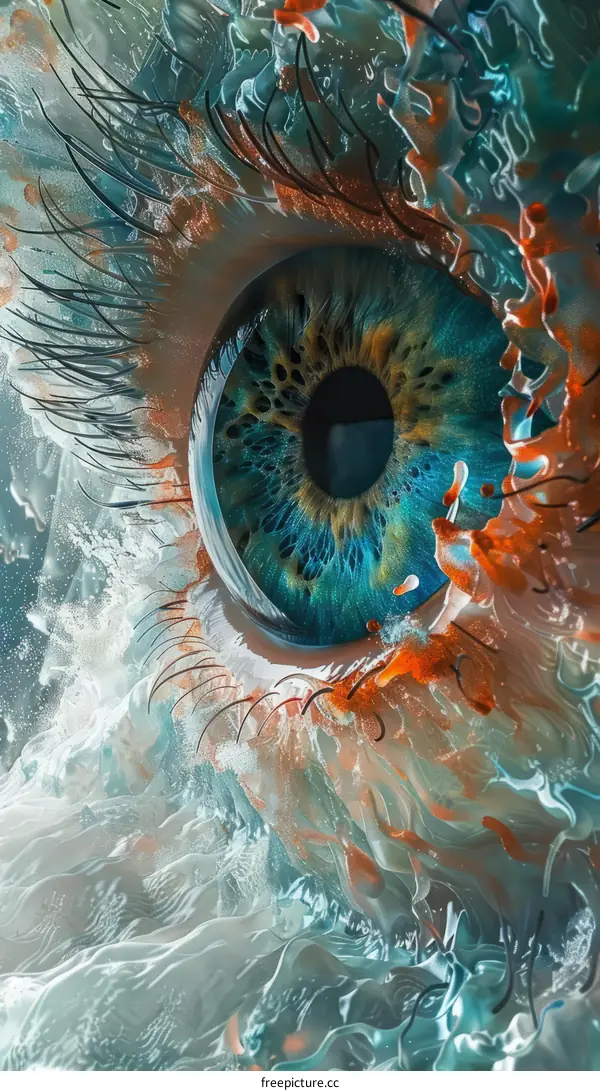 Surreal Eye with Intricate Details