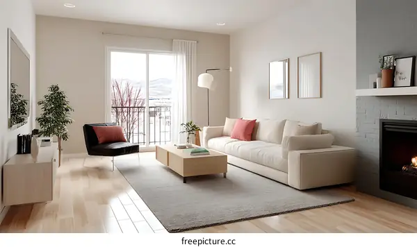 Modern Minimalist Living Room Interior Design