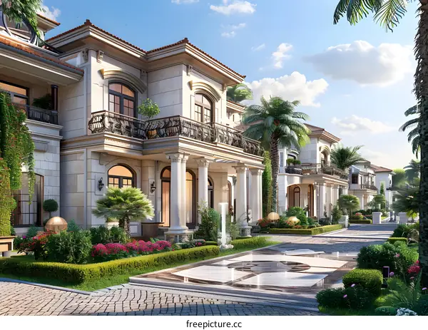 European style villa