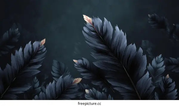 Dark Mysterious Botanical Illustration