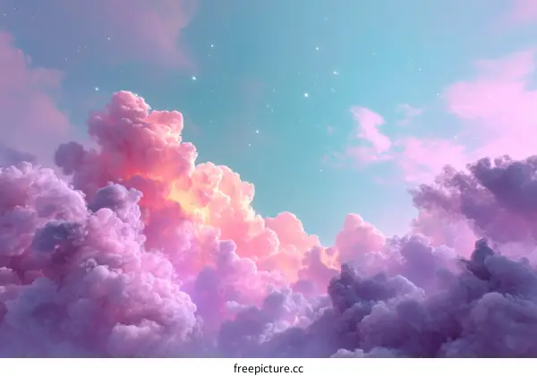 Pastel Dreamy Cloudscape Sky