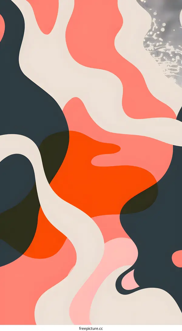 Abstract Liquid Shapes Background Design