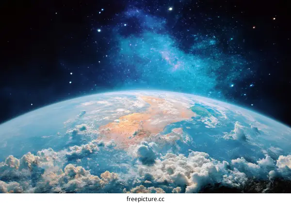 Earth from Space a Breathtaking View