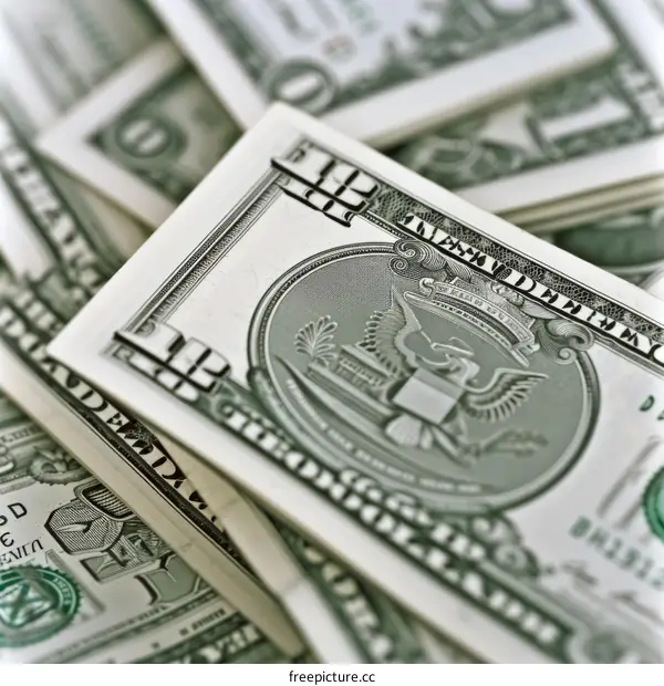 A stack of American one hundred dollar bills