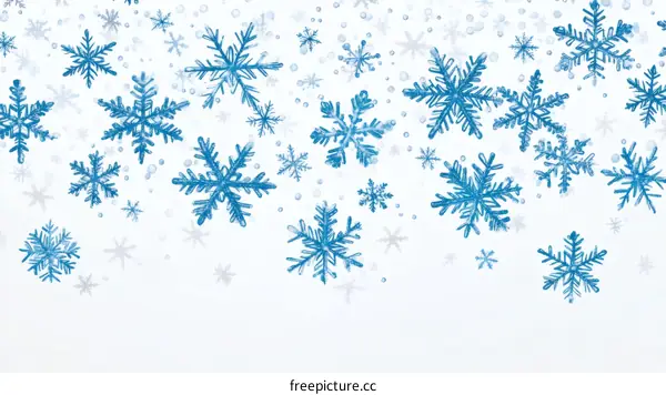 Winter Snowflake Pattern Background Design