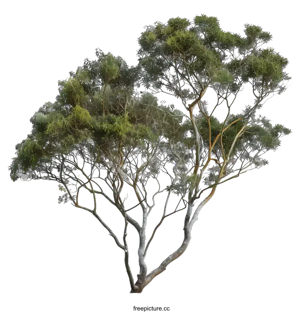 [Transparent Background PNG]Green Tree Isolated on White Background