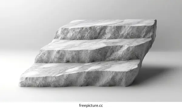 Abstract Modern Stone Steps Display