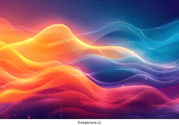 Colorful Wavy Wallpaper