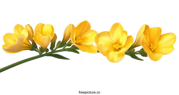 [Transparent Background PNG]Beautiful Yellow Flowers Isolated