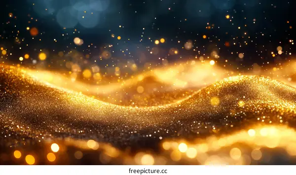 Golden Glitter Abstract Background Image