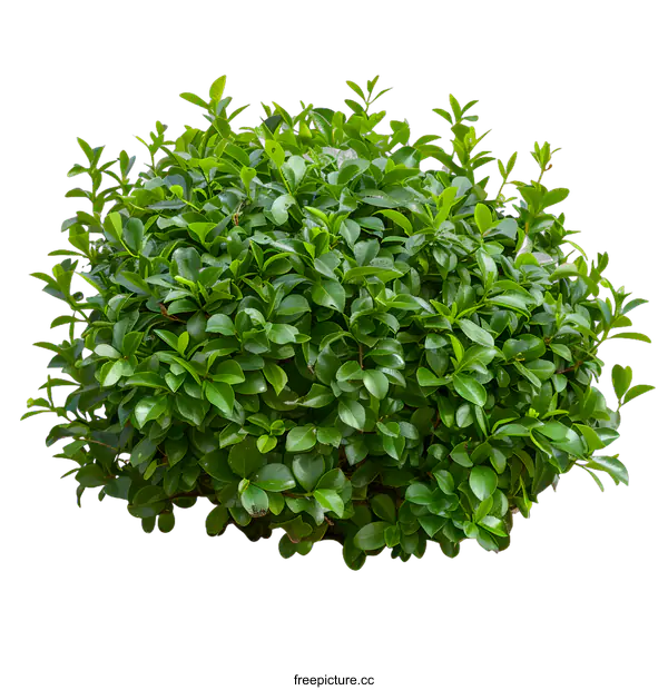 [Transparent Background PNG]Green Bush Isolated on White Background