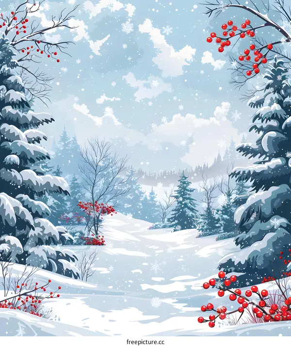 Snowy Winter Landscape
