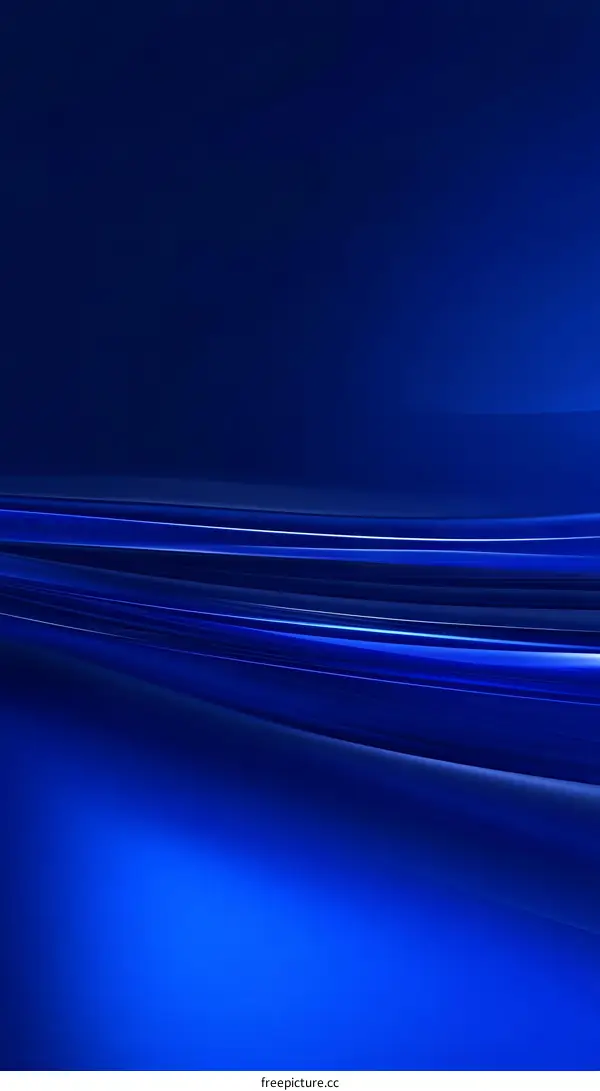 Abstract Deep Blue Color Flow