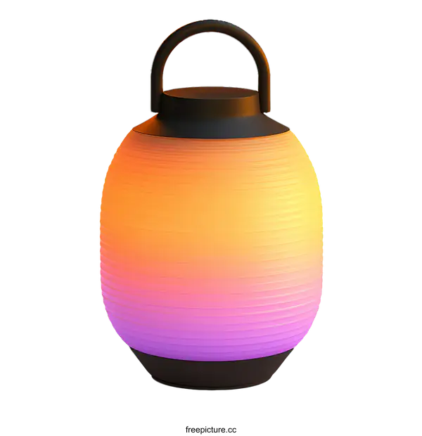 [Transparent Background PNG]Modern Colorful Lamp with Handle