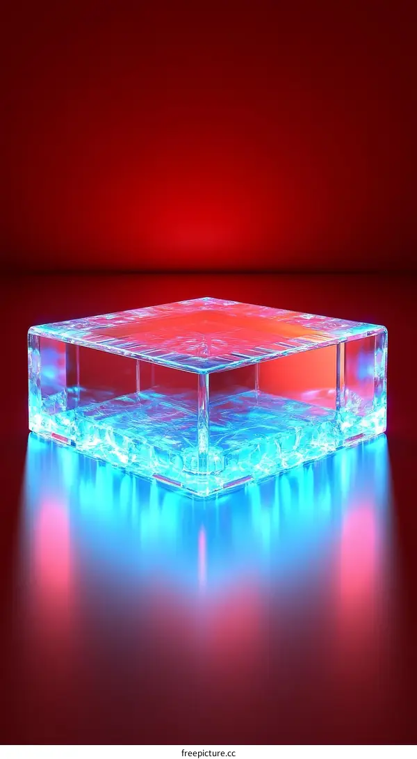 Abstract Geometric Crystal Display Stand