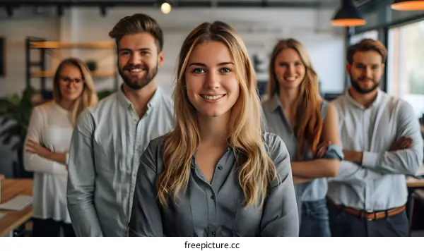 Happy Diverse Team of Business Professionals