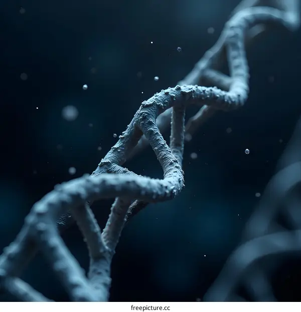 Detailed DNA Double Helix Structure Illustration