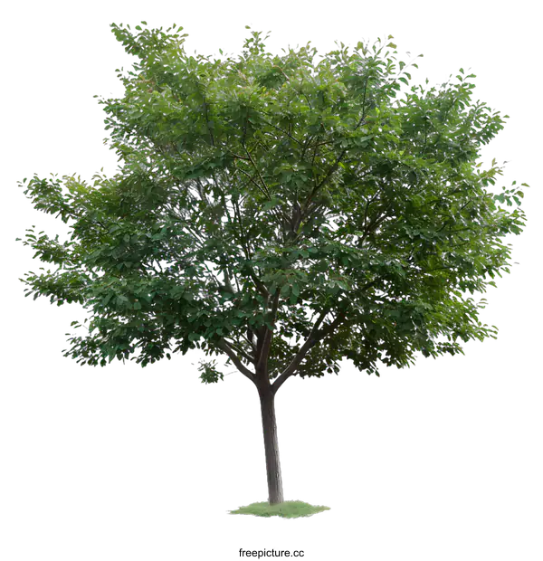 [Transparent Background PNG]Green Tree Isolated On White Background
