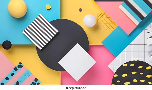 Abstract Geometric Shapes Background