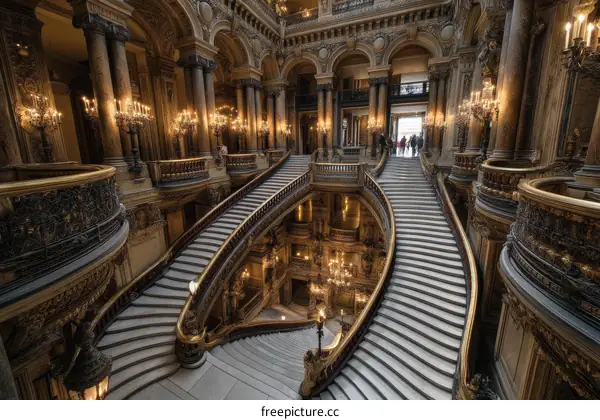 Grand Staircase of the Paris Opera House