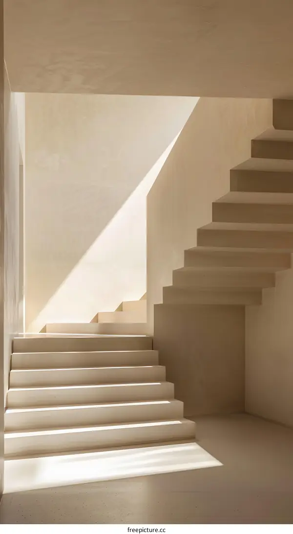 Modern Minimalist Concrete Staircase Design
