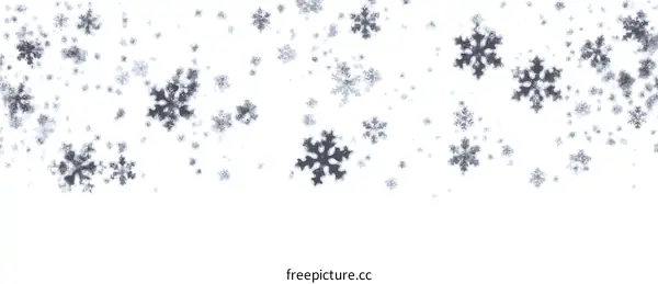 Falling Snowflakes Background Image