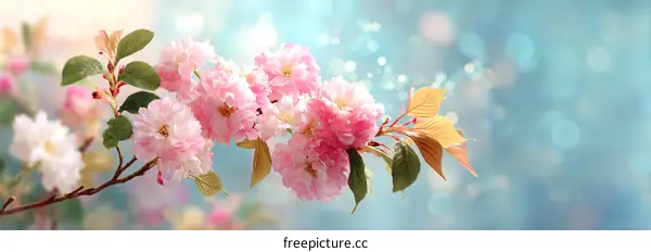 Beautiful Spring Cherry Blossoms in Soft Light