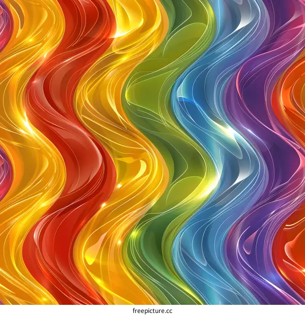 Colorful abstract wavy background