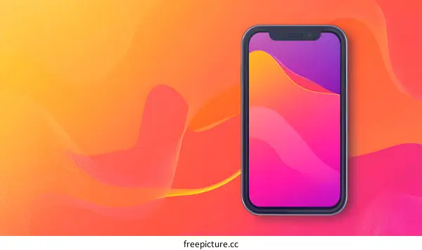 Abstract Gradient Background with Smartphone