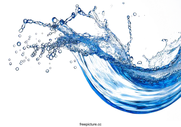 [Transparent Background PNG]Water Splashing and Flowing