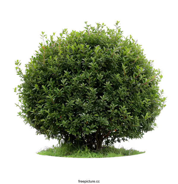 [Transparent Background PNG]Green Bush Isolated on White Background