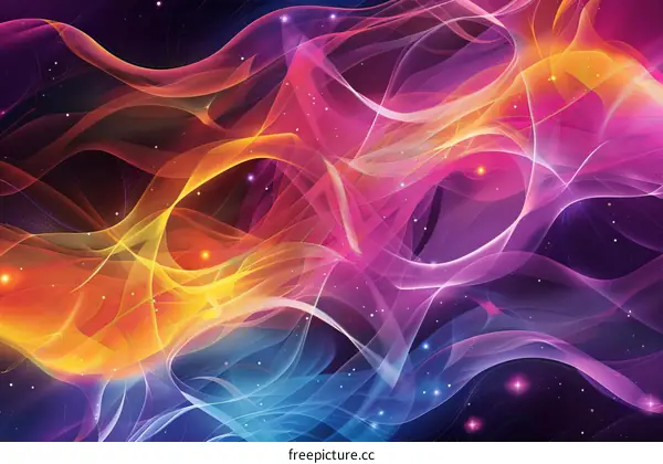 Colorful Nebula Abstract Art