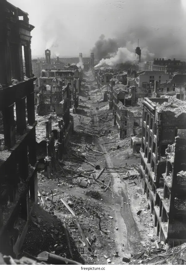 Post-war Berlin, Germany, 1945